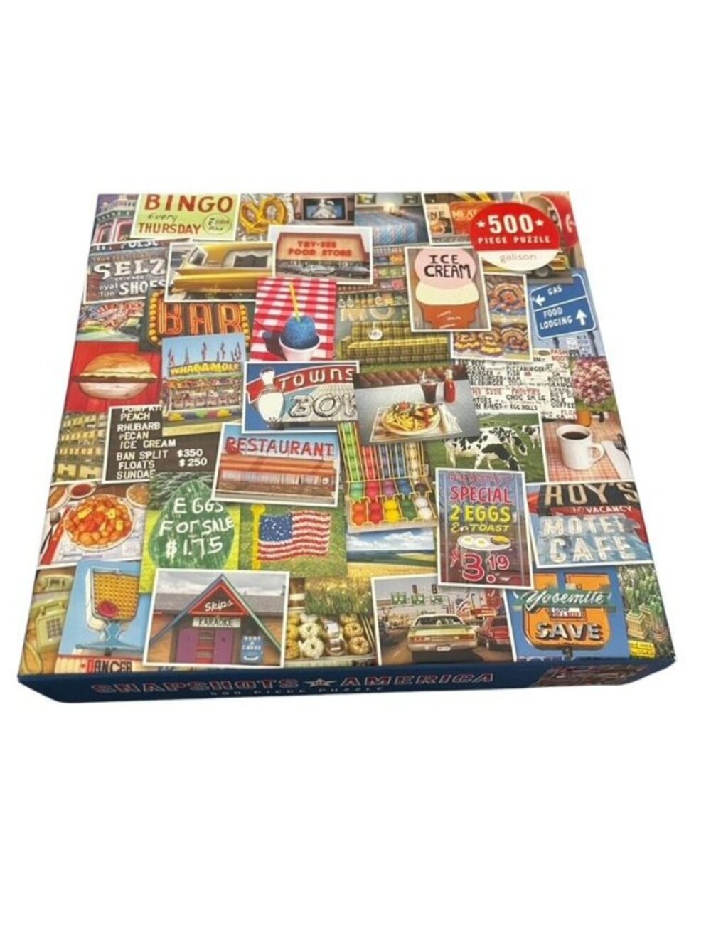 Galison Snapshots of America 500 Piece Puzzle